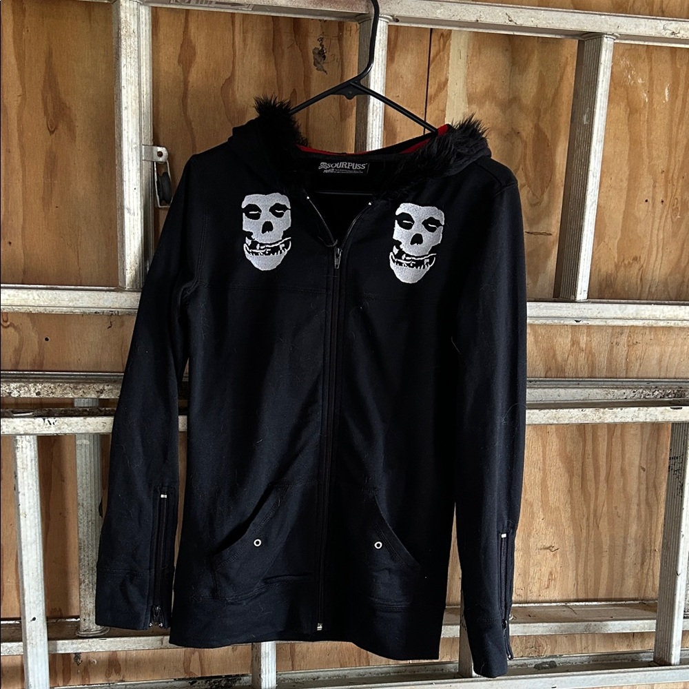 Sourpuss Black and Red Misfits Hoodie
